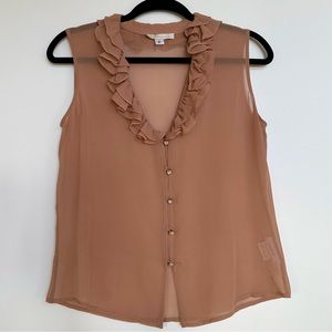 St. John Couture Vintage Ruffle Silk Blouse 6